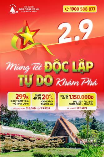 Khuyến mãi lớn 02/9 - Mừng tết ĐỘC LẬP - TỰ DO khám phá